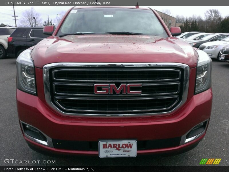 Crystal Red Tintcoat / Cocoa/Dune 2015 GMC Yukon SLT 4WD