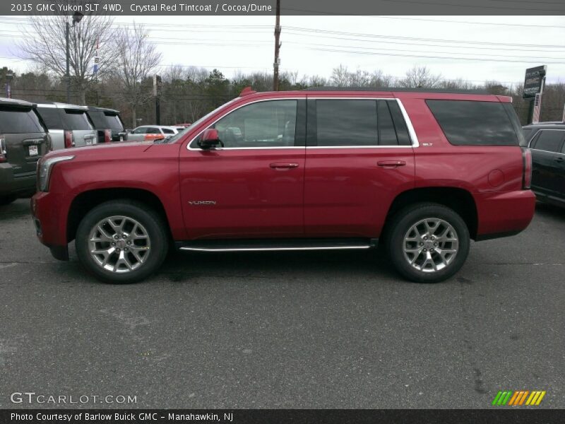 Crystal Red Tintcoat / Cocoa/Dune 2015 GMC Yukon SLT 4WD