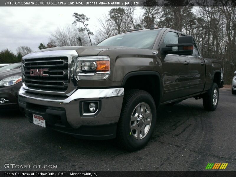 Bronze Alloy Metallic / Jet Black 2015 GMC Sierra 2500HD SLE Crew Cab 4x4