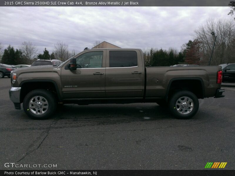 Bronze Alloy Metallic / Jet Black 2015 GMC Sierra 2500HD SLE Crew Cab 4x4