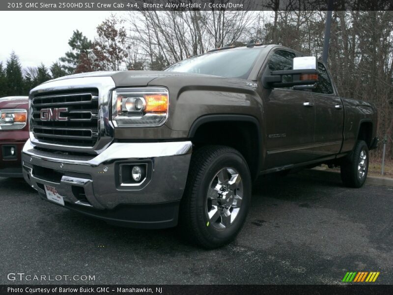 Bronze Alloy Metallic / Cocoa/Dune 2015 GMC Sierra 2500HD SLT Crew Cab 4x4