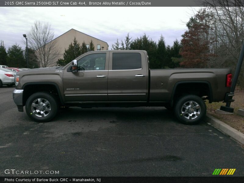 Bronze Alloy Metallic / Cocoa/Dune 2015 GMC Sierra 2500HD SLT Crew Cab 4x4