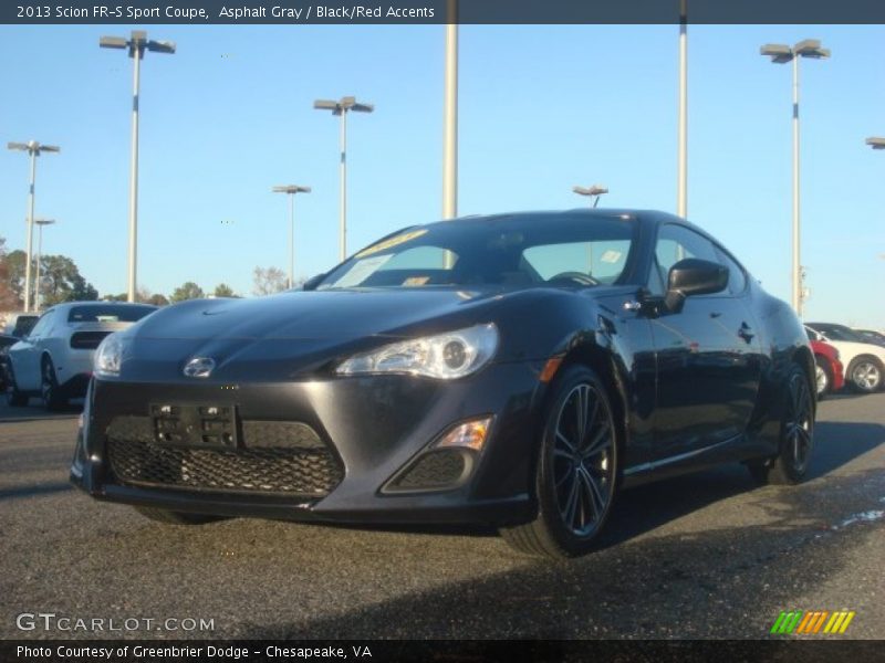 Asphalt Gray / Black/Red Accents 2013 Scion FR-S Sport Coupe