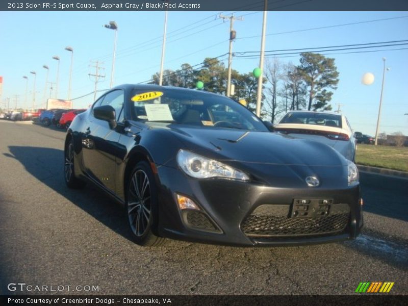 Asphalt Gray / Black/Red Accents 2013 Scion FR-S Sport Coupe