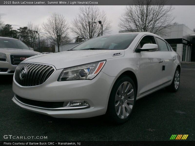 Summit White / Light Neutral/Cocoa 2015 Buick LaCrosse Leather