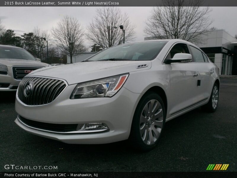 Summit White / Light Neutral/Cocoa 2015 Buick LaCrosse Leather
