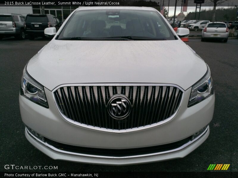 Summit White / Light Neutral/Cocoa 2015 Buick LaCrosse Leather