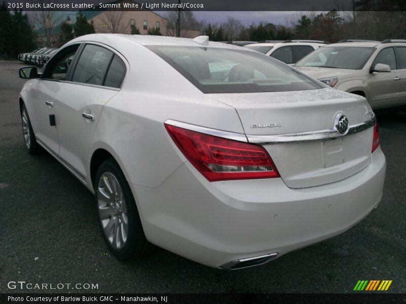 Summit White / Light Neutral/Cocoa 2015 Buick LaCrosse Leather