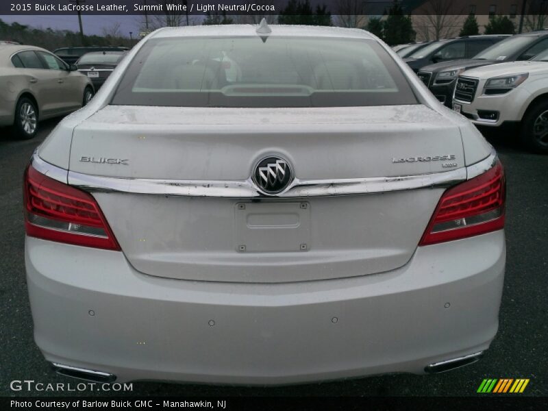 Summit White / Light Neutral/Cocoa 2015 Buick LaCrosse Leather