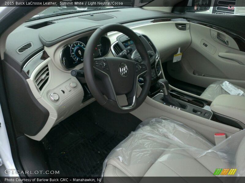 Summit White / Light Neutral/Cocoa 2015 Buick LaCrosse Leather