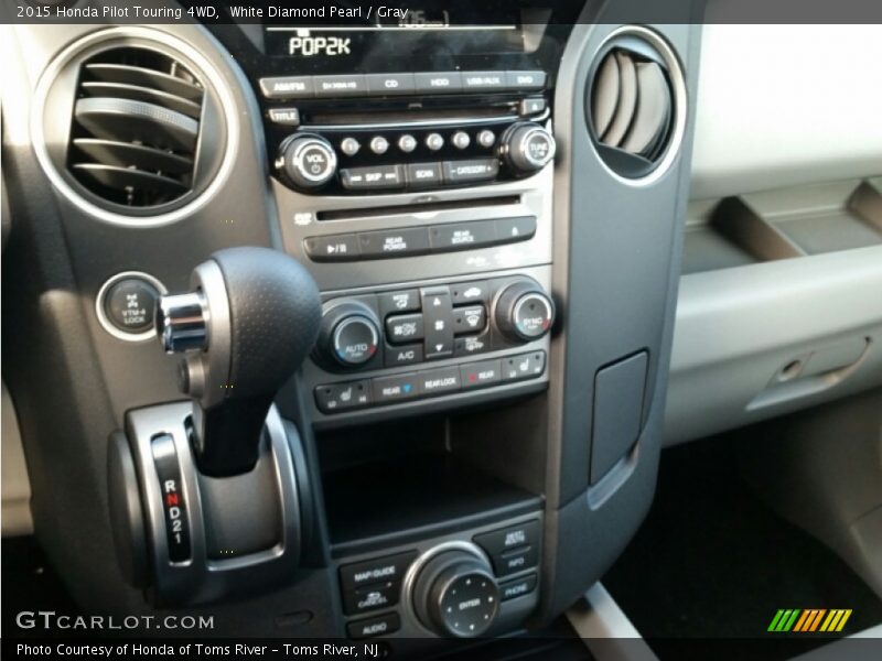 White Diamond Pearl / Gray 2015 Honda Pilot Touring 4WD