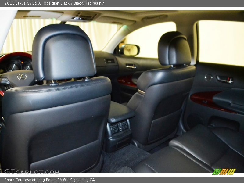 Obsidian Black / Black/Red Walnut 2011 Lexus GS 350