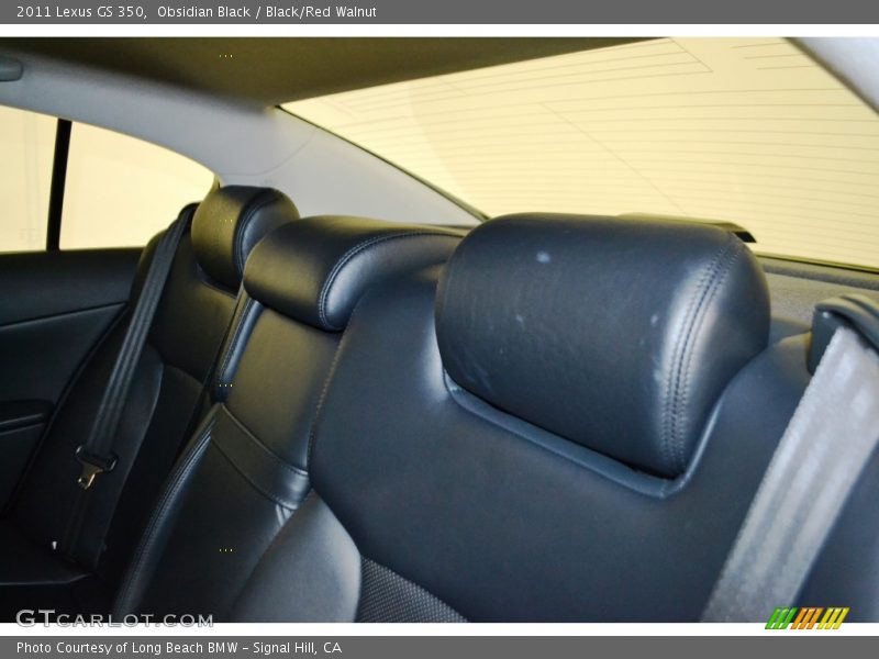 Obsidian Black / Black/Red Walnut 2011 Lexus GS 350