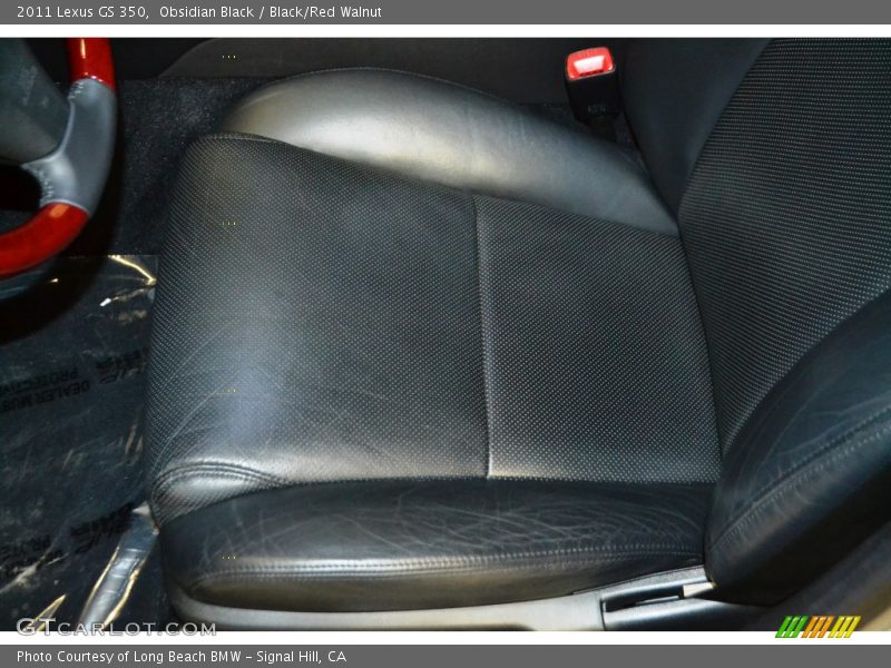 Obsidian Black / Black/Red Walnut 2011 Lexus GS 350
