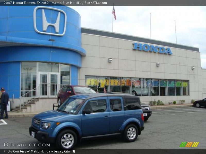 Atomic Blue Metallic / Black/Titanium 2007 Honda Element EX AWD