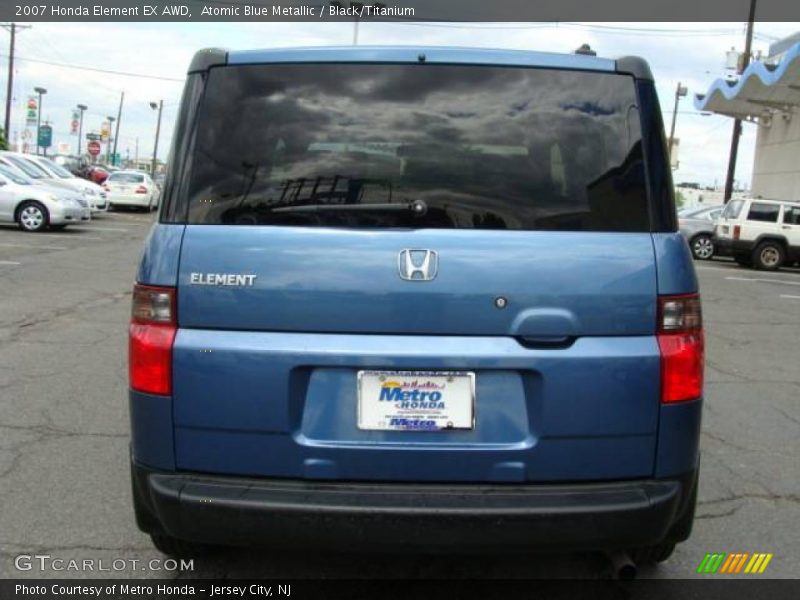 Atomic Blue Metallic / Black/Titanium 2007 Honda Element EX AWD