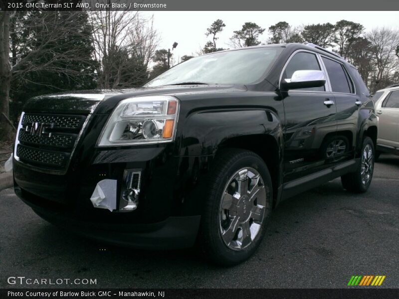 Onyx Black / Brownstone 2015 GMC Terrain SLT AWD