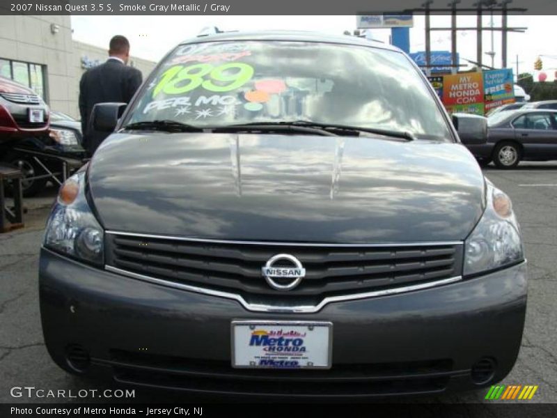Smoke Gray Metallic / Gray 2007 Nissan Quest 3.5 S