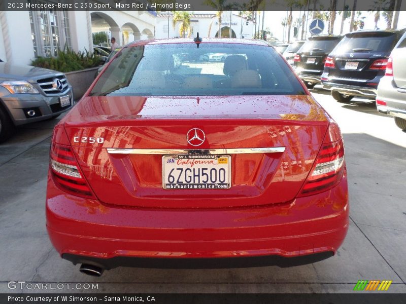 Mars Red / Almond Beige 2013 Mercedes-Benz C 250 Sport