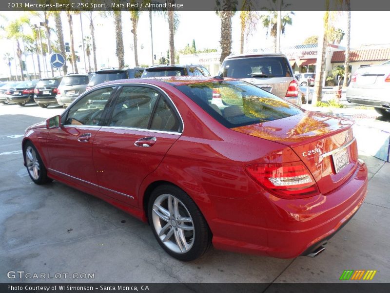 Mars Red / Almond Beige 2013 Mercedes-Benz C 250 Sport