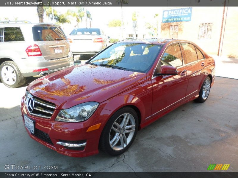 Mars Red / Almond Beige 2013 Mercedes-Benz C 250 Sport