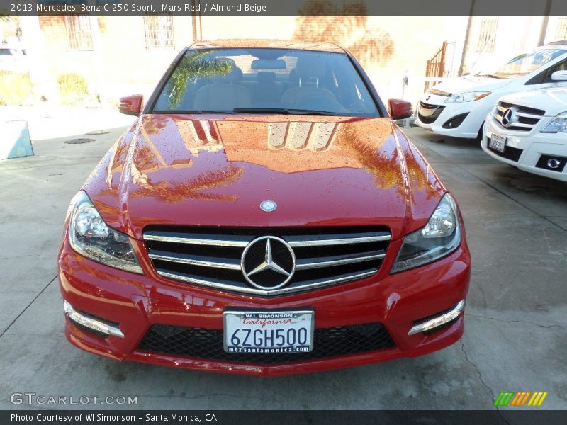 Mars Red / Almond Beige 2013 Mercedes-Benz C 250 Sport