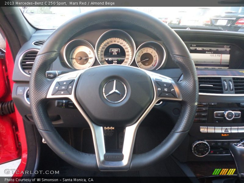 Mars Red / Almond Beige 2013 Mercedes-Benz C 250 Sport