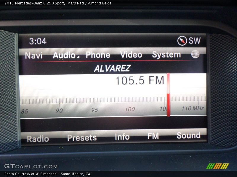 Mars Red / Almond Beige 2013 Mercedes-Benz C 250 Sport