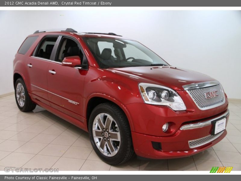 Crystal Red Tintcoat / Ebony 2012 GMC Acadia Denali AWD