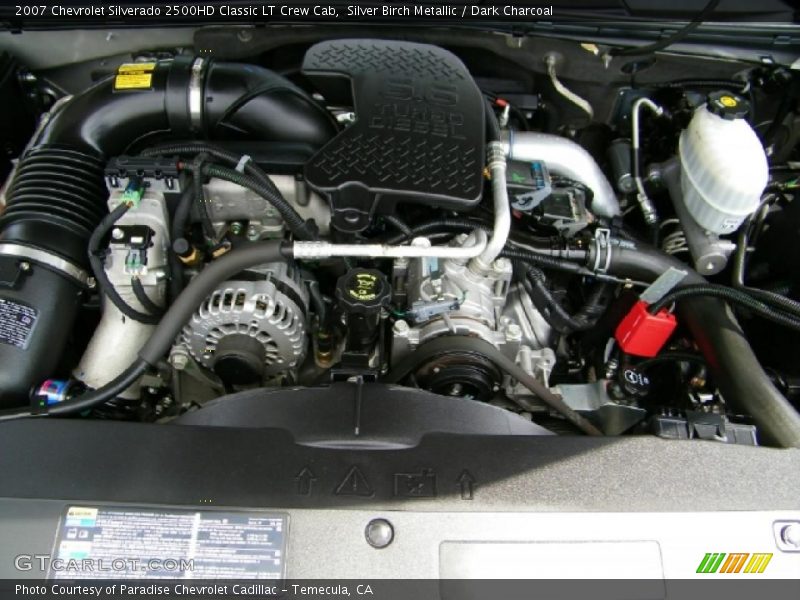 Silver Birch Metallic / Dark Charcoal 2007 Chevrolet Silverado 2500HD Classic LT Crew Cab
