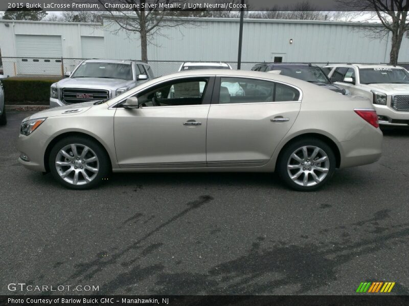 Champagne Silver Metallic / Light Neutral/Cocoa 2015 Buick LaCrosse Premium