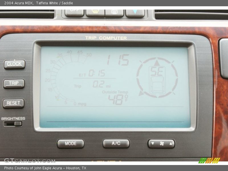Taffeta White / Saddle 2004 Acura MDX