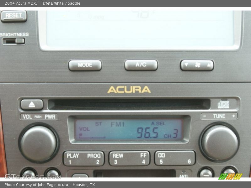 Taffeta White / Saddle 2004 Acura MDX