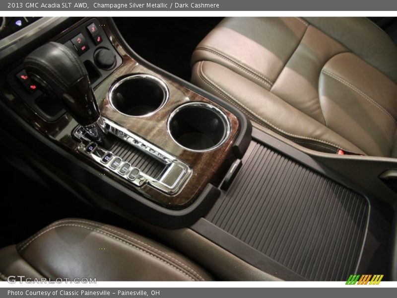 Champagne Silver Metallic / Dark Cashmere 2013 GMC Acadia SLT AWD
