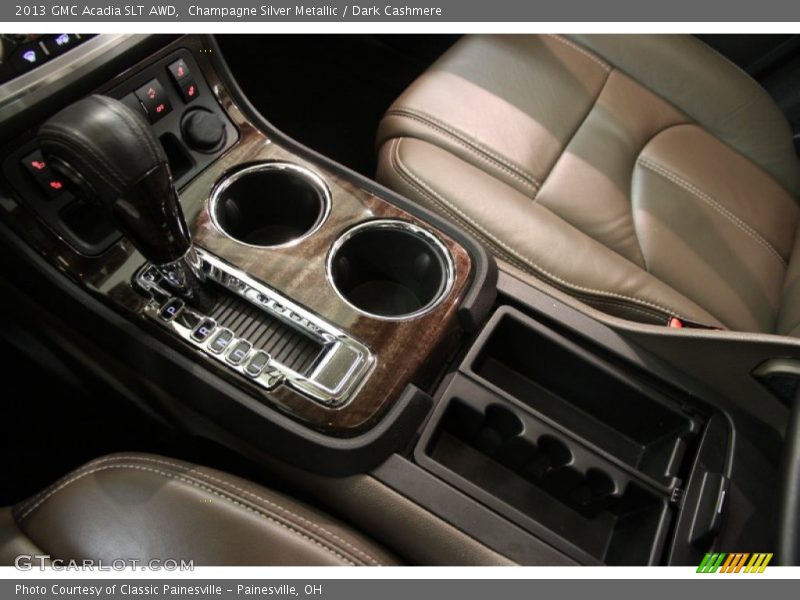 Champagne Silver Metallic / Dark Cashmere 2013 GMC Acadia SLT AWD