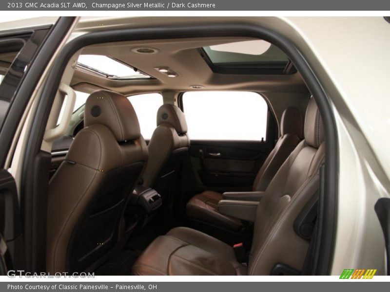 Champagne Silver Metallic / Dark Cashmere 2013 GMC Acadia SLT AWD