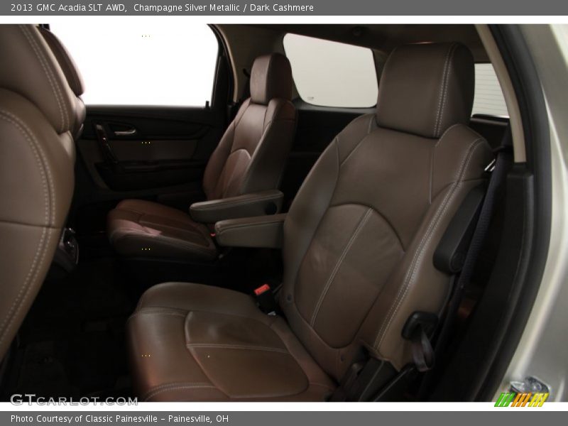 Champagne Silver Metallic / Dark Cashmere 2013 GMC Acadia SLT AWD