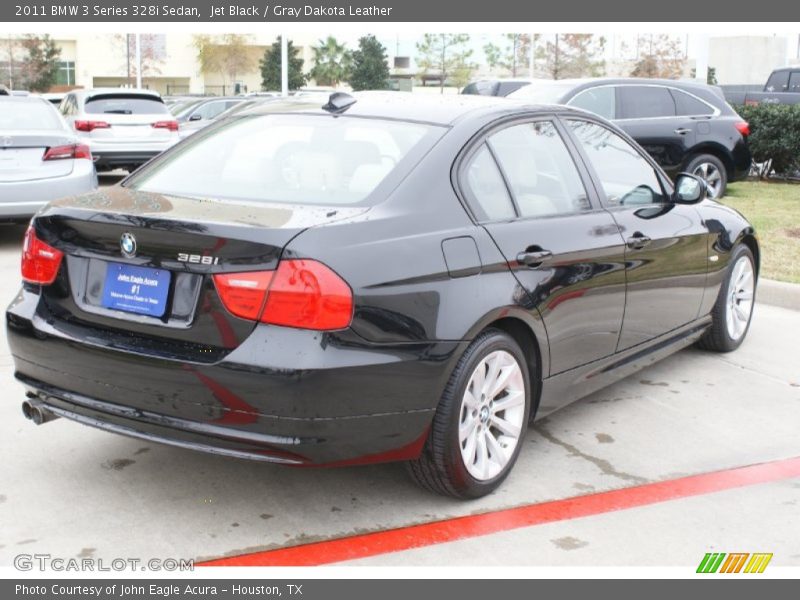 Jet Black / Gray Dakota Leather 2011 BMW 3 Series 328i Sedan