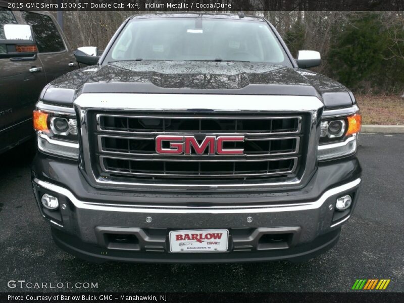 Iridium Metallic / Cocoa/Dune 2015 GMC Sierra 1500 SLT Double Cab 4x4