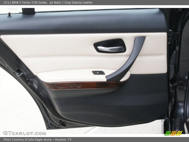 Jet Black / Gray Dakota Leather 2011 BMW 3 Series 328i Sedan