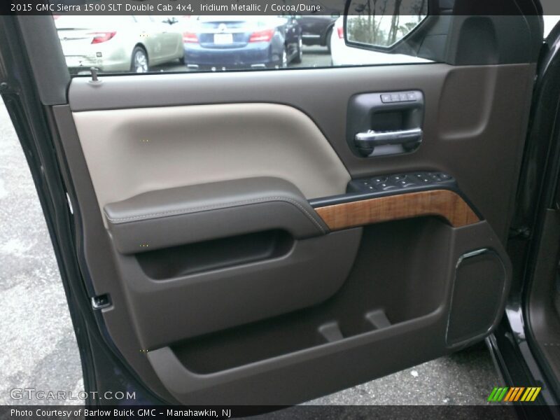 Iridium Metallic / Cocoa/Dune 2015 GMC Sierra 1500 SLT Double Cab 4x4