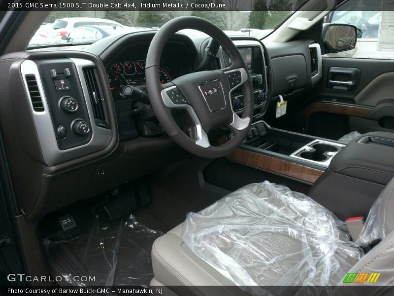 Iridium Metallic / Cocoa/Dune 2015 GMC Sierra 1500 SLT Double Cab 4x4