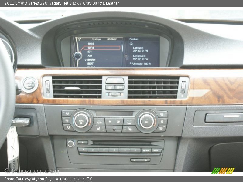 Jet Black / Gray Dakota Leather 2011 BMW 3 Series 328i Sedan