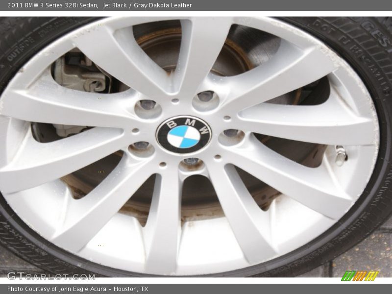 Jet Black / Gray Dakota Leather 2011 BMW 3 Series 328i Sedan