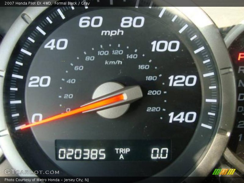 Formal Black / Gray 2007 Honda Pilot EX 4WD