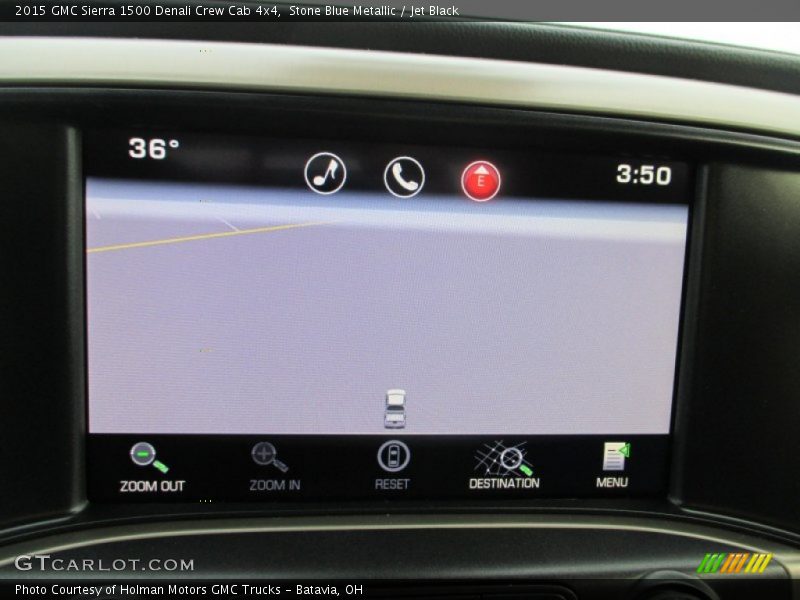 Stone Blue Metallic / Jet Black 2015 GMC Sierra 1500 Denali Crew Cab 4x4