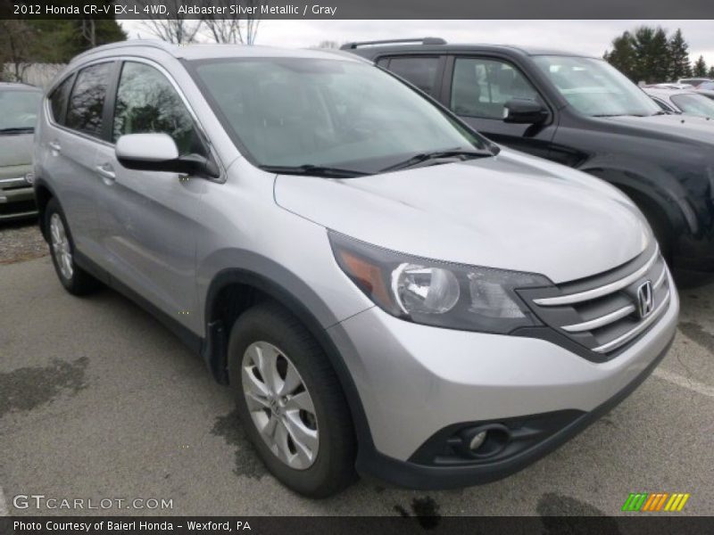 Alabaster Silver Metallic / Gray 2012 Honda CR-V EX-L 4WD