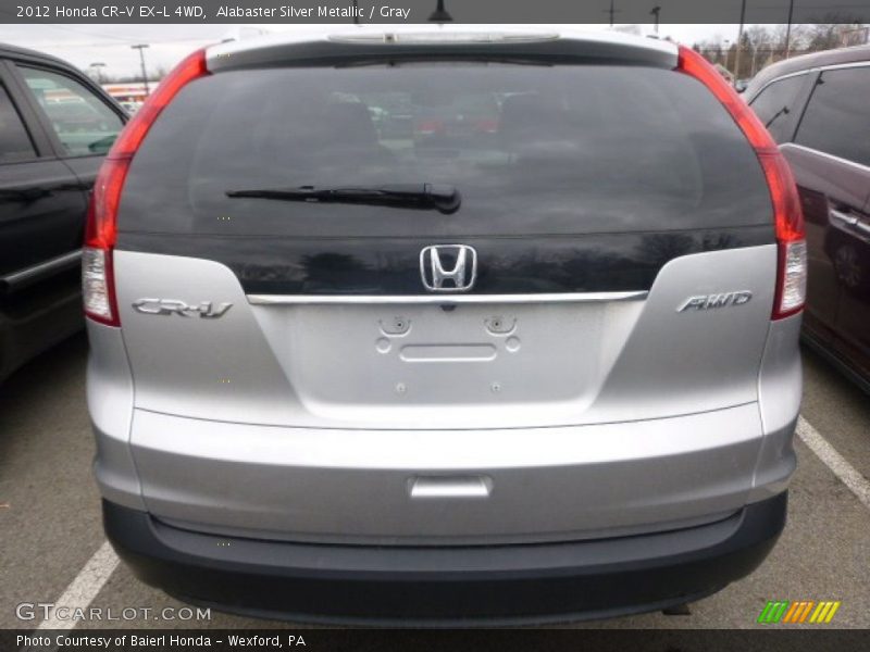 Alabaster Silver Metallic / Gray 2012 Honda CR-V EX-L 4WD