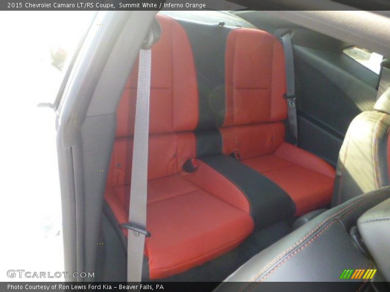 Summit White / Inferno Orange 2015 Chevrolet Camaro LT/RS Coupe