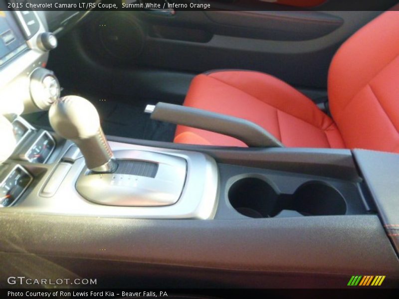 Summit White / Inferno Orange 2015 Chevrolet Camaro LT/RS Coupe